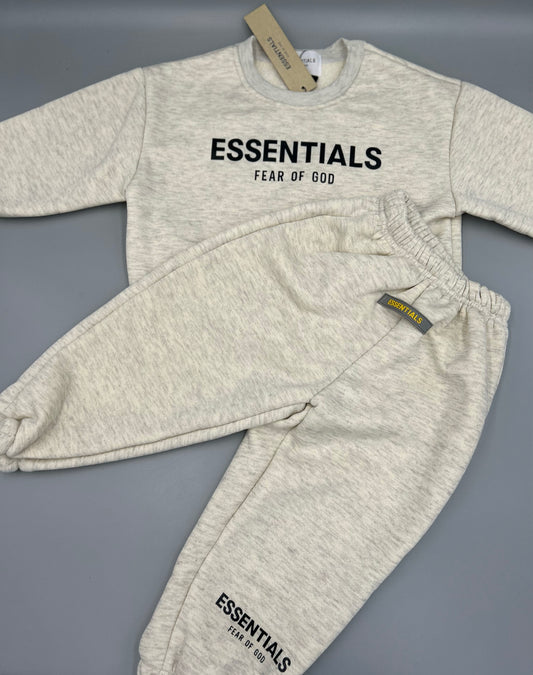 ESS SWEAT SET (CREAM)