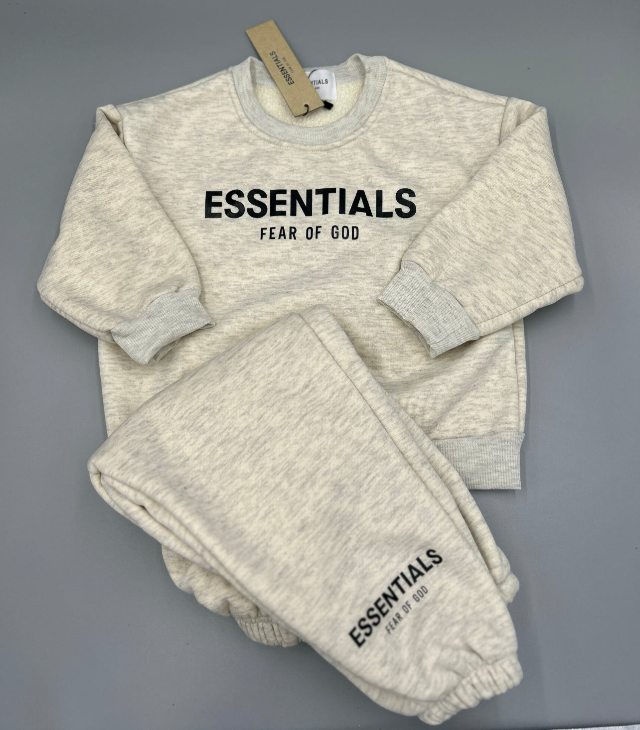 ESS SWEAT SET (CREAM)