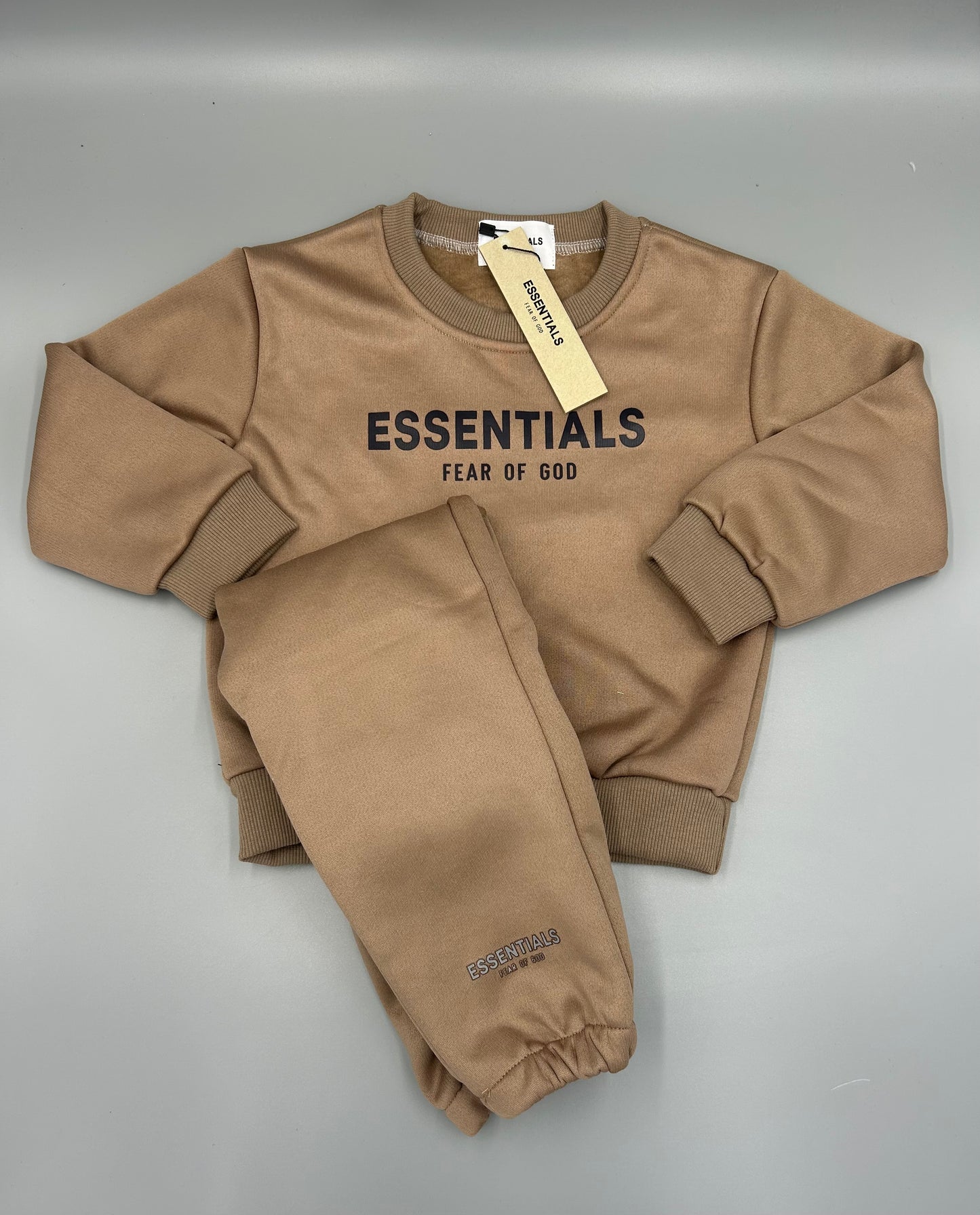 ESS SWEAT SET (BROWN)